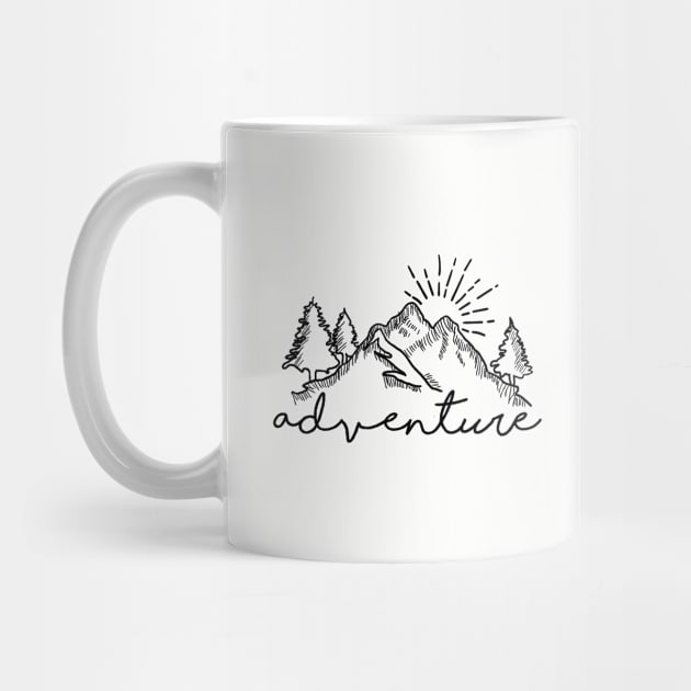 Adventure mountain Outdoor Men Women Gift by CreativeSalek